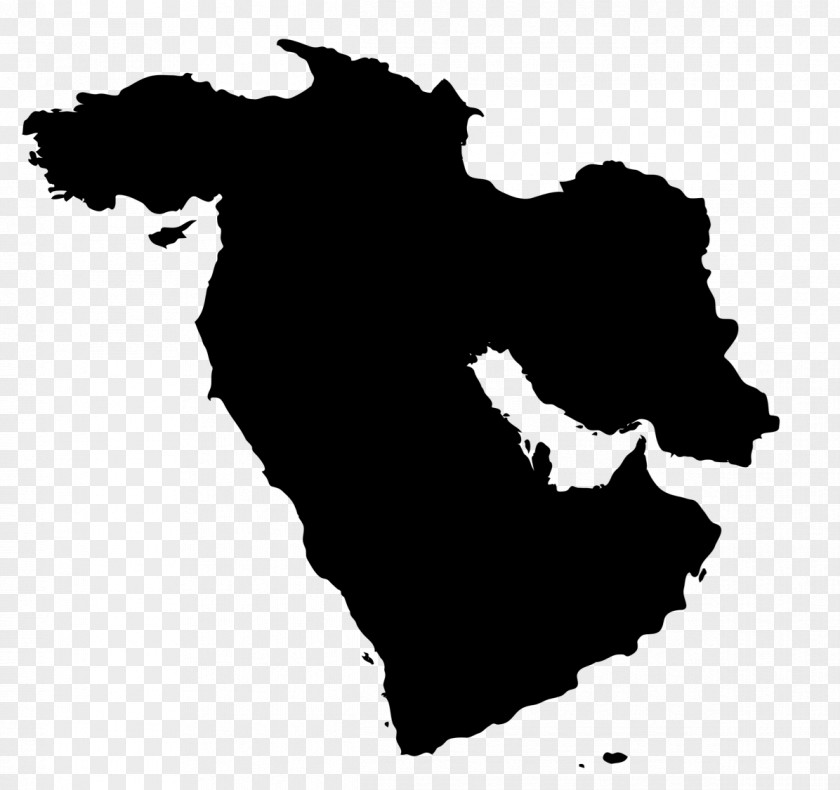Map Middle East Persian Gulf Vector PNG