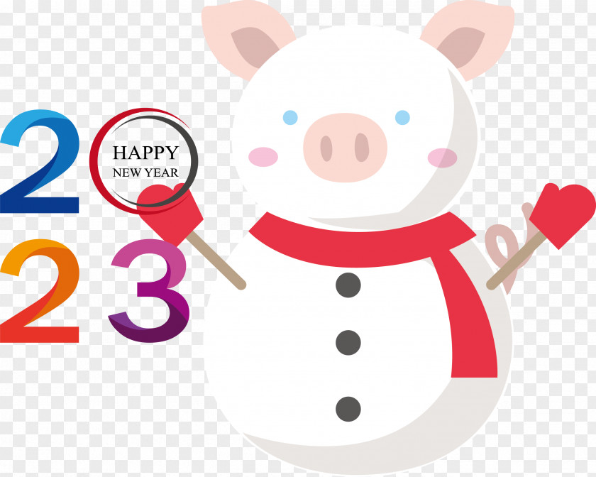 Pig Cartoon Snout Happiness Meter PNG