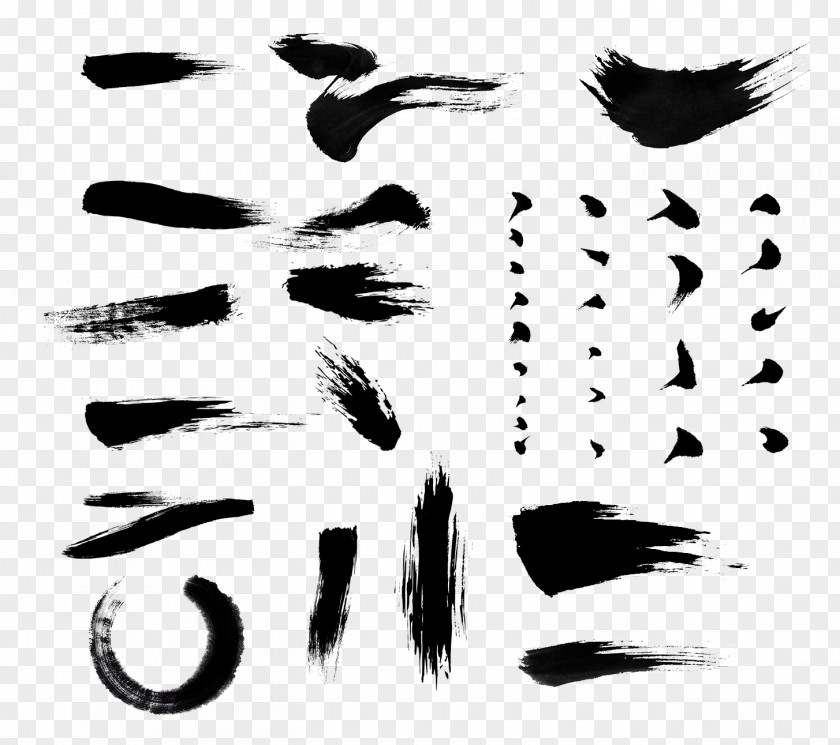 PS Brush Ink Calligraphy Pen PNG