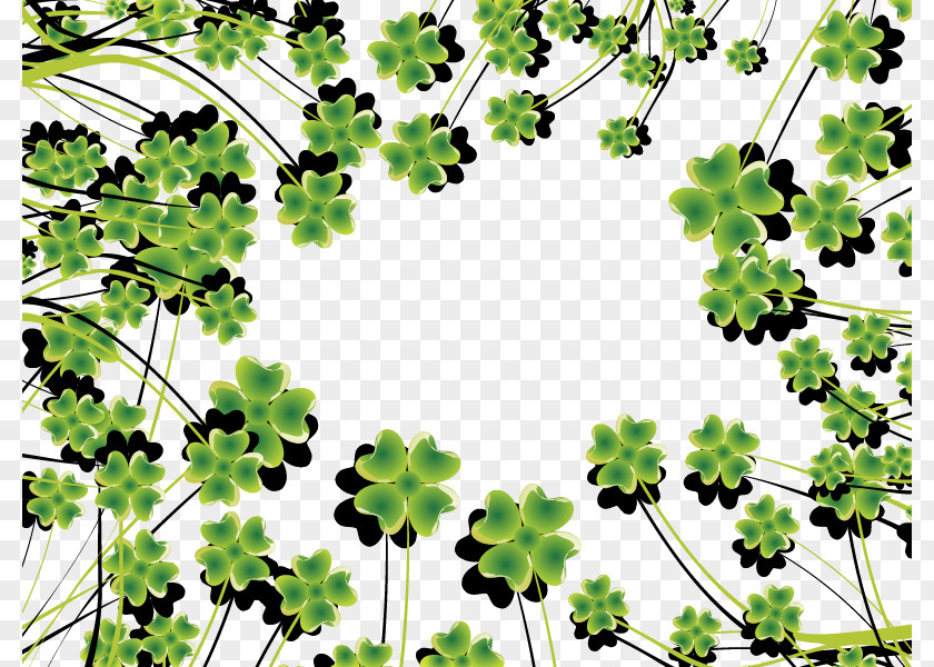 Spring Leaf Clover Four-leaf Euclidean Vector PNG