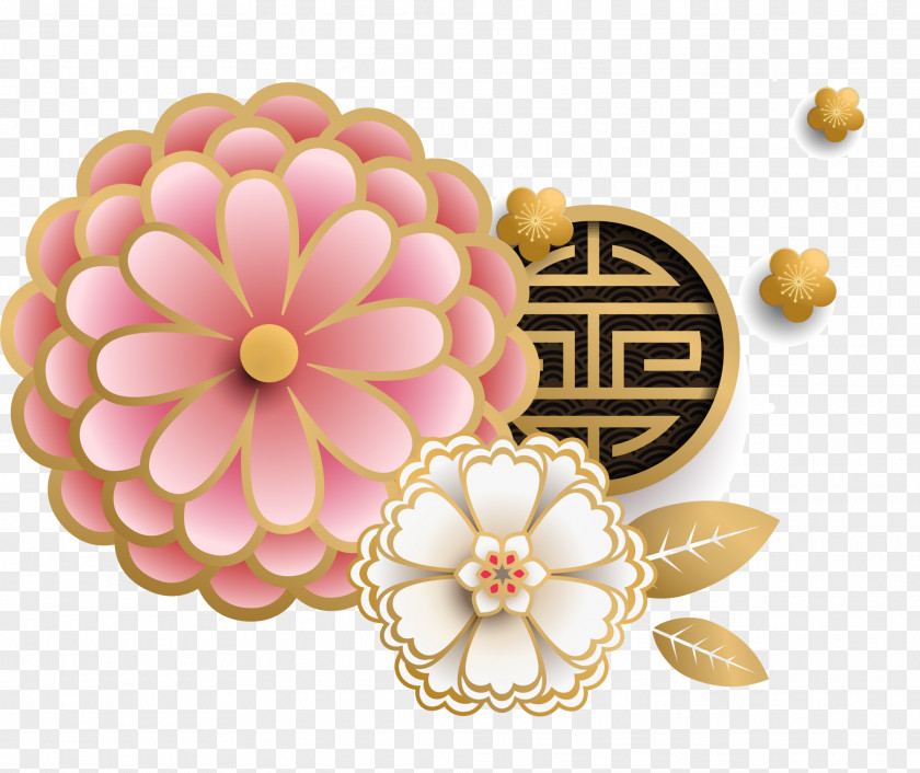 Noonflower Chinese New Year Vector Graphics Image PNG