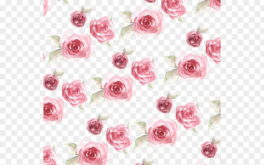 Rose Print Paper Flower Pattern PNG