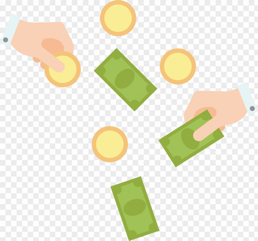 Vector Hand-painted Coin Notes Adobe Illustrator PNG