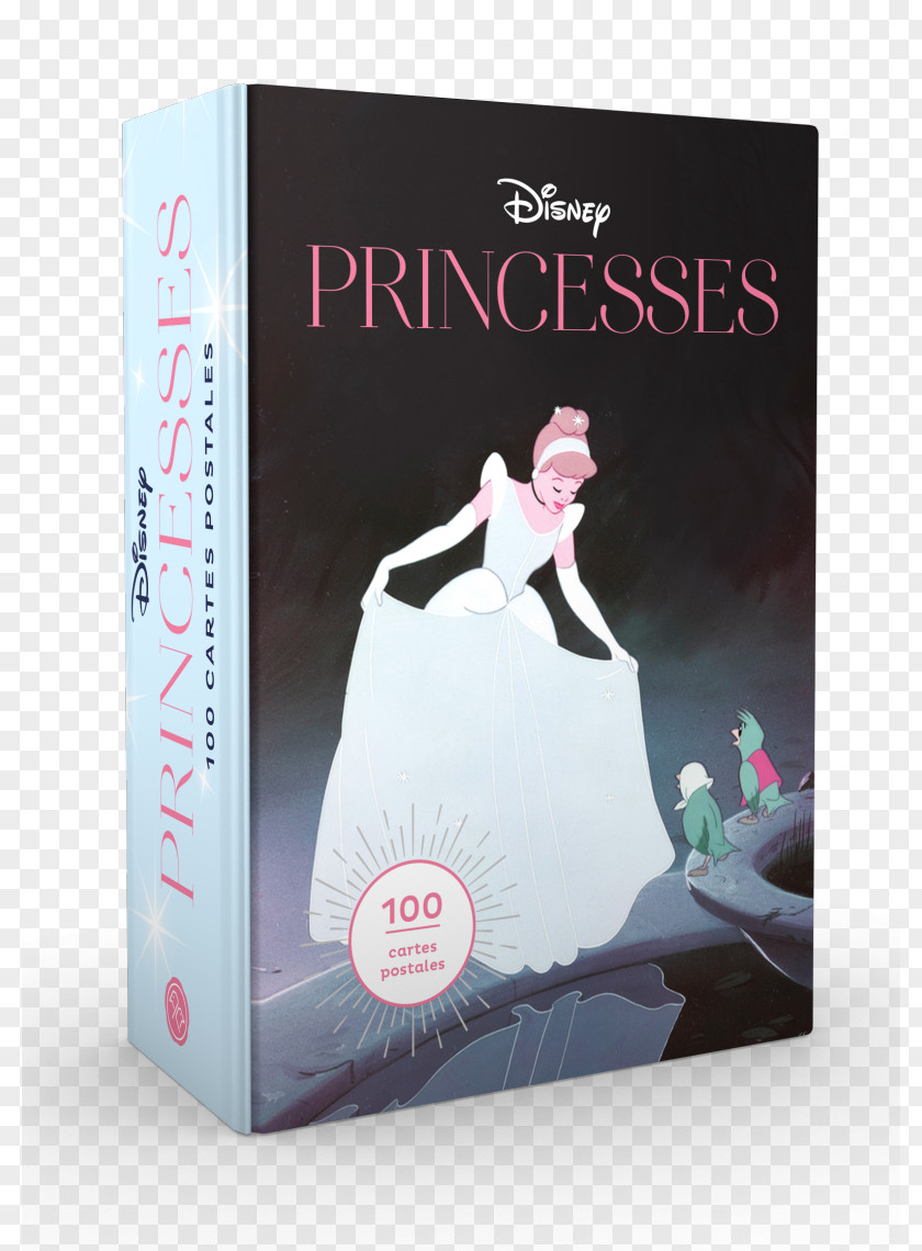 Fantomas The Disney Princess Postcard Box, 1937-2017: 100 Collectible Postcards Cinderella Aurora Tiana PNG