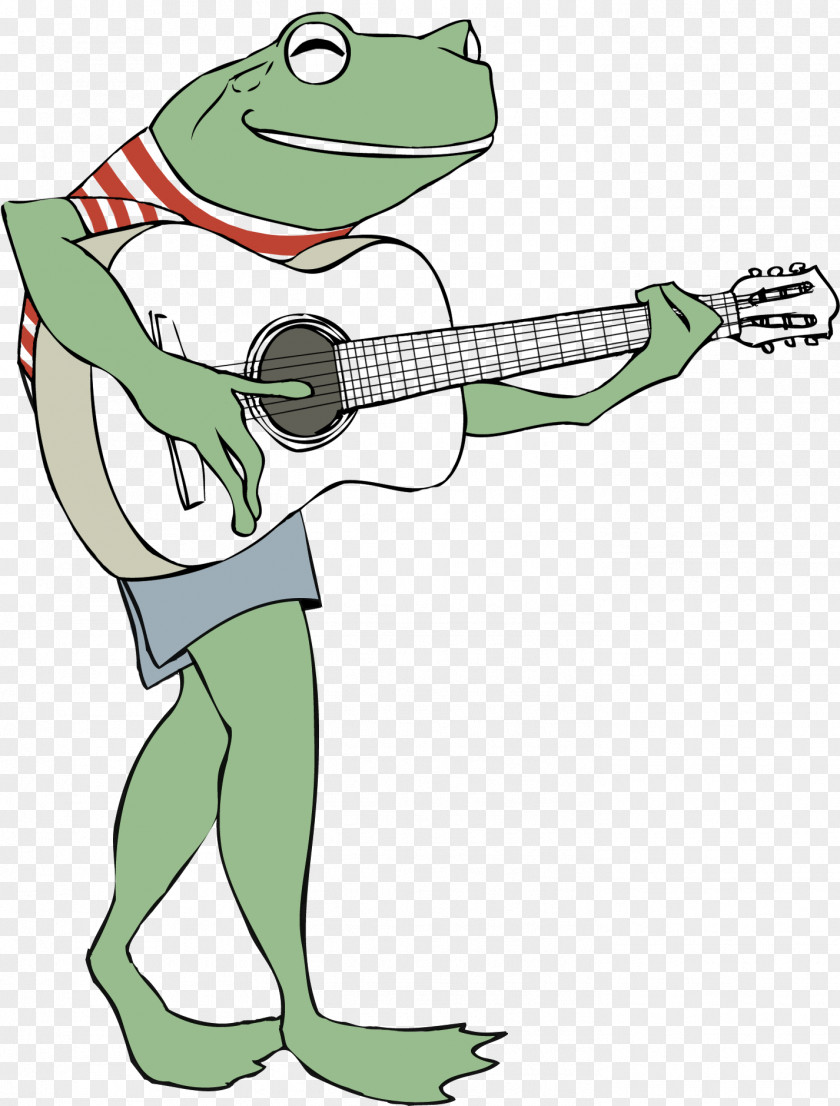 String Instrument Guitar Accessory Frog Cartoon PNG