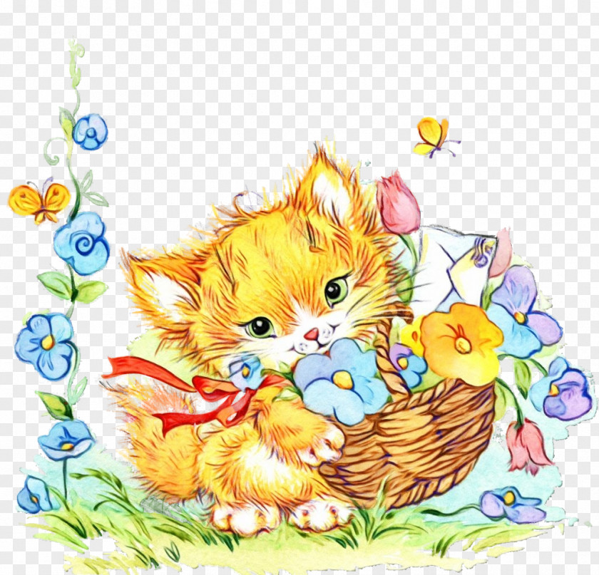 Cat Small To Medium-sized Cats Kitten Plant Whiskers PNG