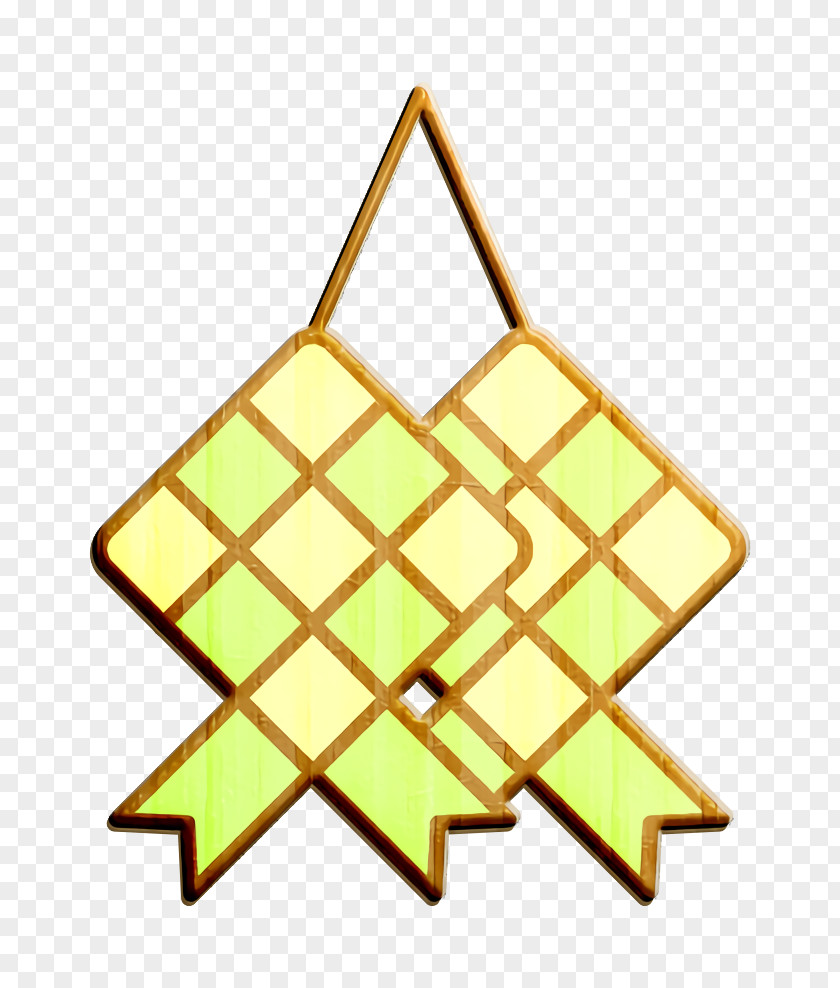 Triangle Yellow Ramadan Kareem Background PNG