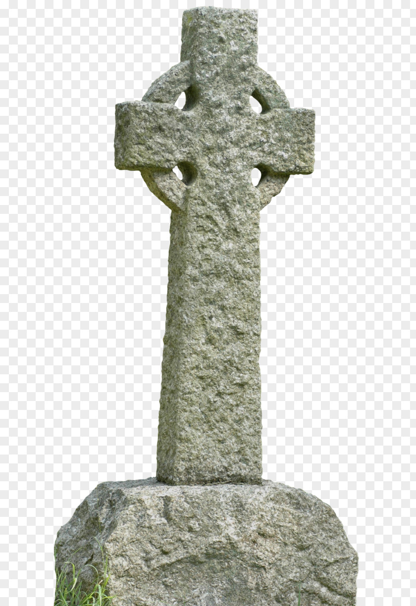 Christian Cross Celtic Headstone PNG