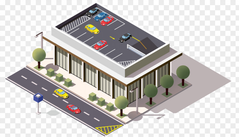 Estacionamiento Parking Shopping Centre Scale Models Fare Andares PNG