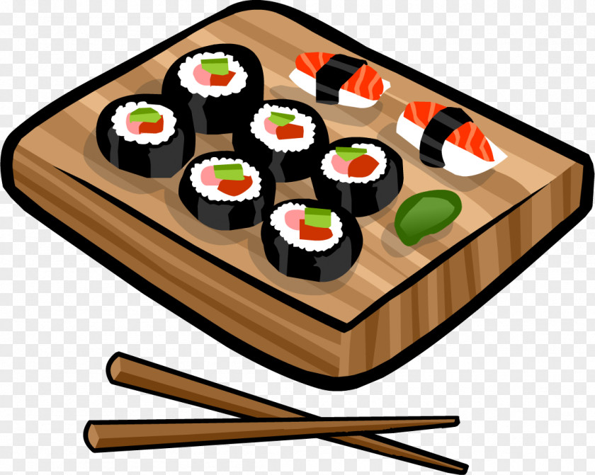 Sushi Club Penguin Pizza Cupcake Twinkie PNG