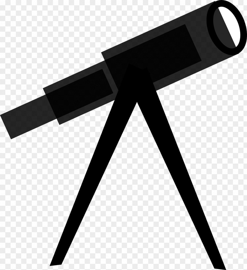 Binoculars Telescope Black And White Clip Art PNG