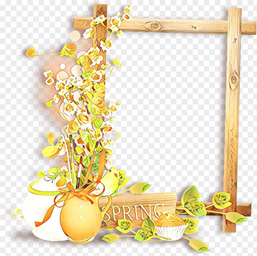Picture Frame Summer Background PNG