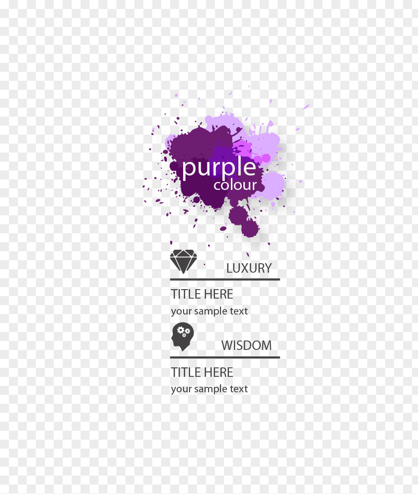 Purple Paint Ink PNG