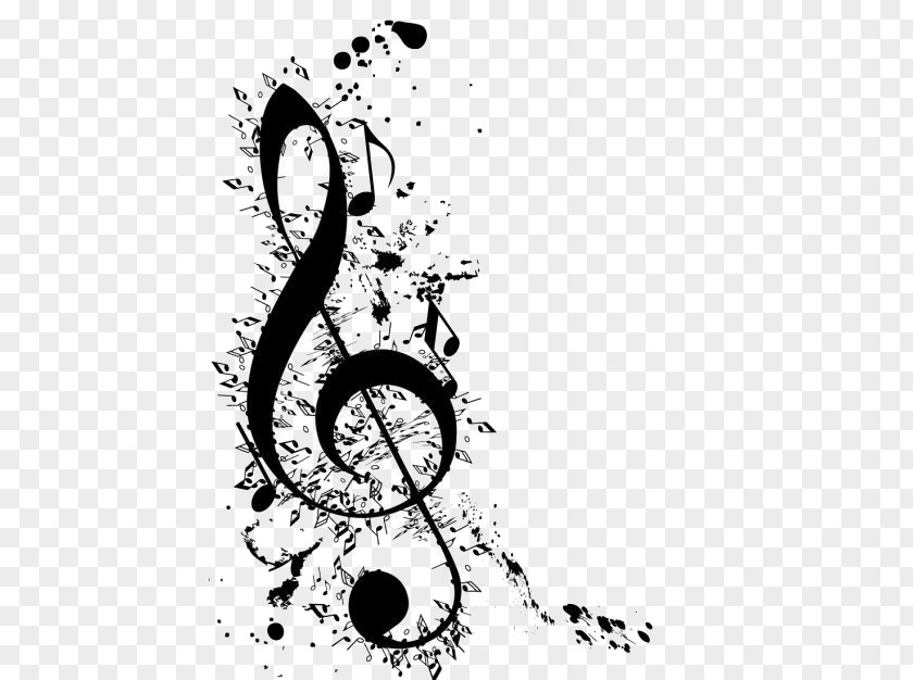 Ink Notes Clave De Sol Musical Note G Clef PNG