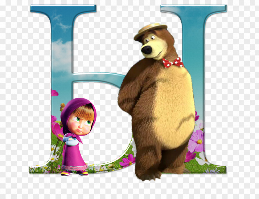 Masha And The Bear Alphabet Child Letter Learning PNG