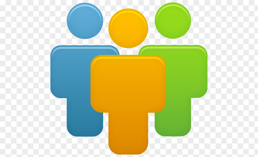 Users Communication Circle Yellow PNG