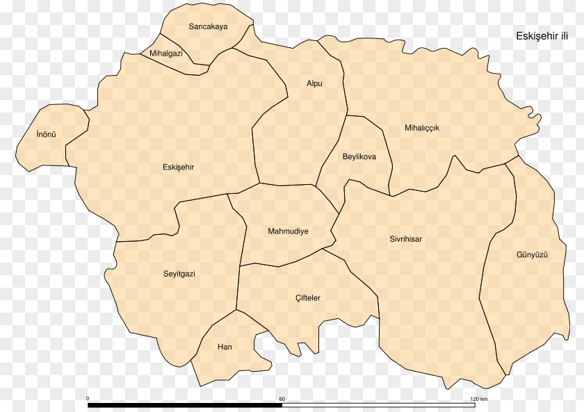 Map Eskişehir Alpu Günyüzü Han Çifteler PNG