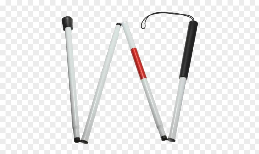 Blind Stick Walking Crutch Assistive Cane Walker White PNG