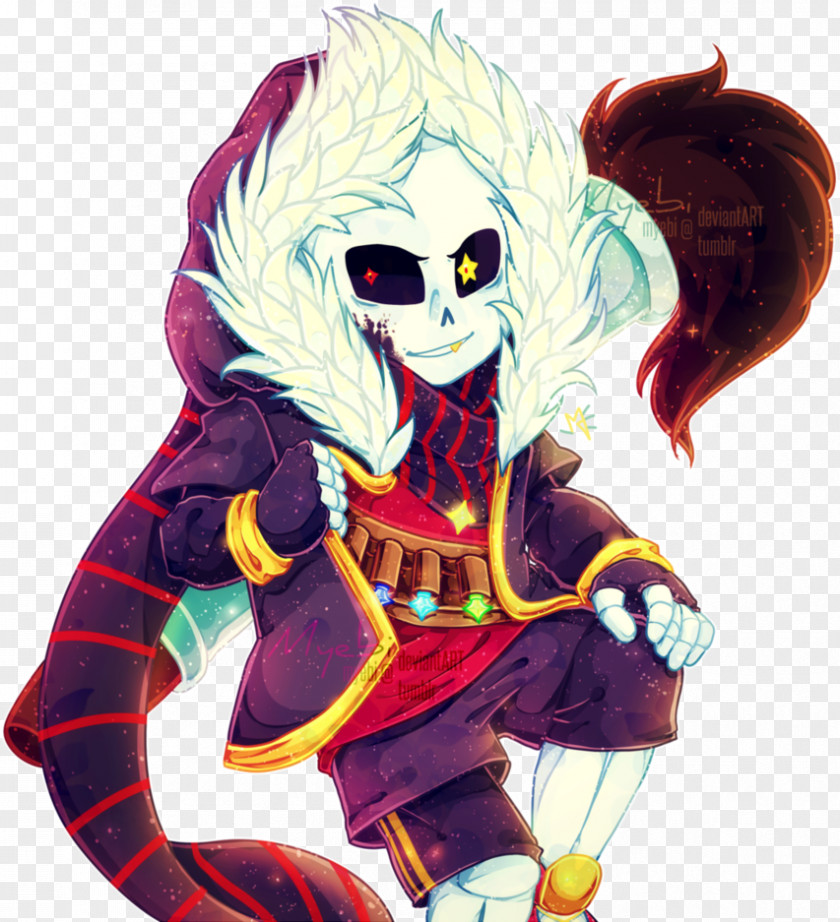 Fell Undertale Ink Drawing Papyrus Paintbrush PNG