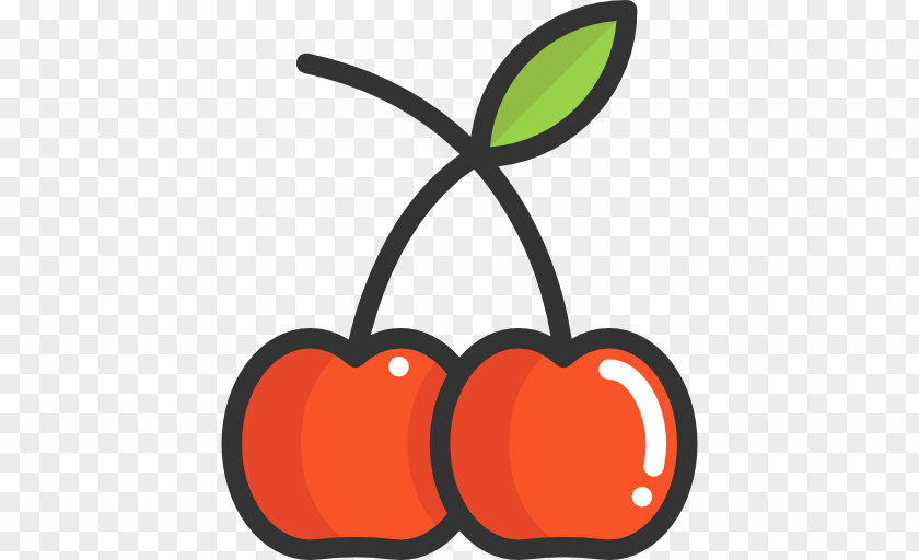 Fruit Cartoon Food Icon Organic Cherry PNG