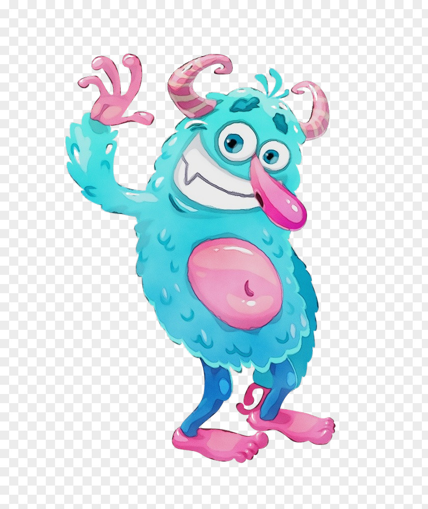 Pink Turquoise Cartoon Toy PNG