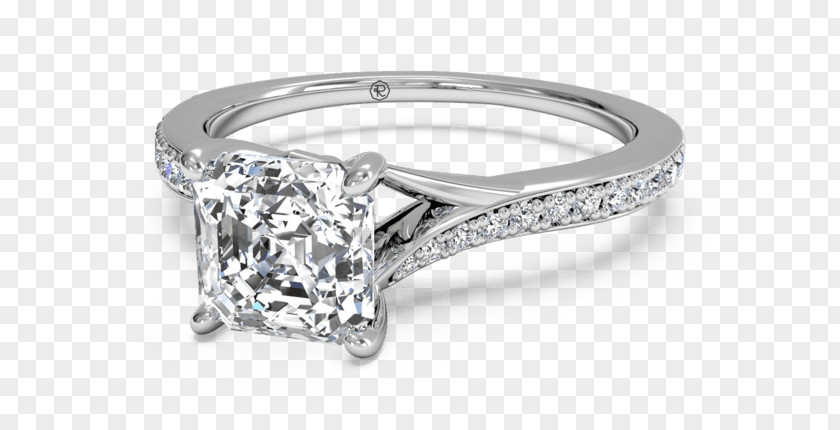 She Built Her Heart-shaped Hand Diamond Wedding Ring Engagement Princess Cut PNG