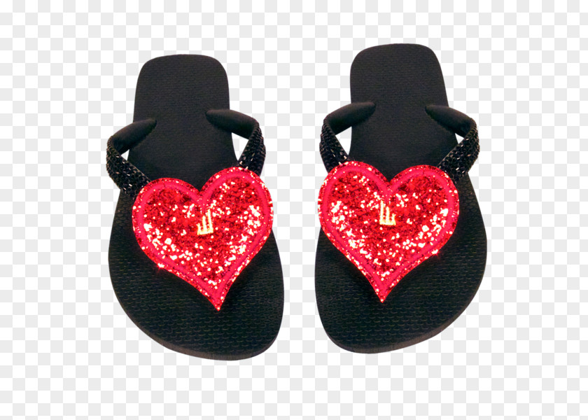 Sparkling Heart Flip-flops Slipper Body Jewellery Shoe PNG
