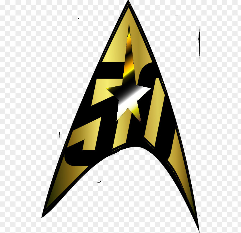 Star Trek Triangle Yellow PNG