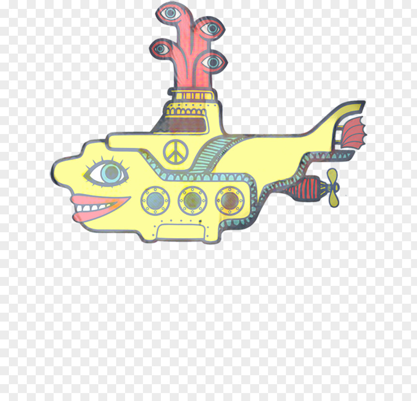 Yellow Submarine Background PNG