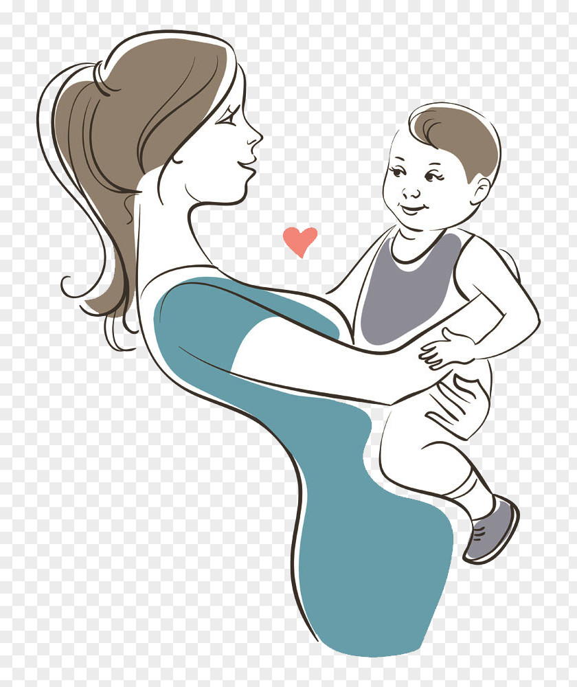 Baby Mother Picture Material Infant Child Illustration PNG