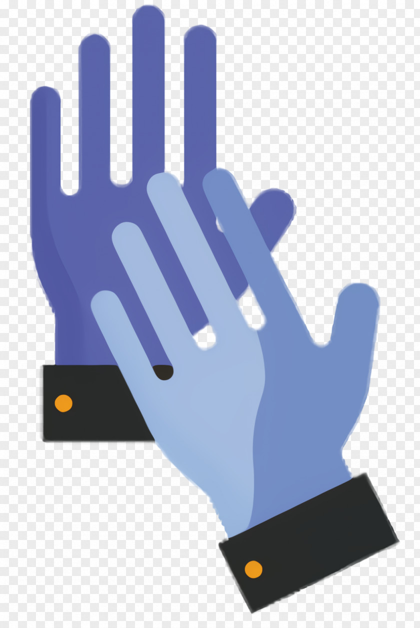 Bicycle Glove Electric Blue Cartoon PNG