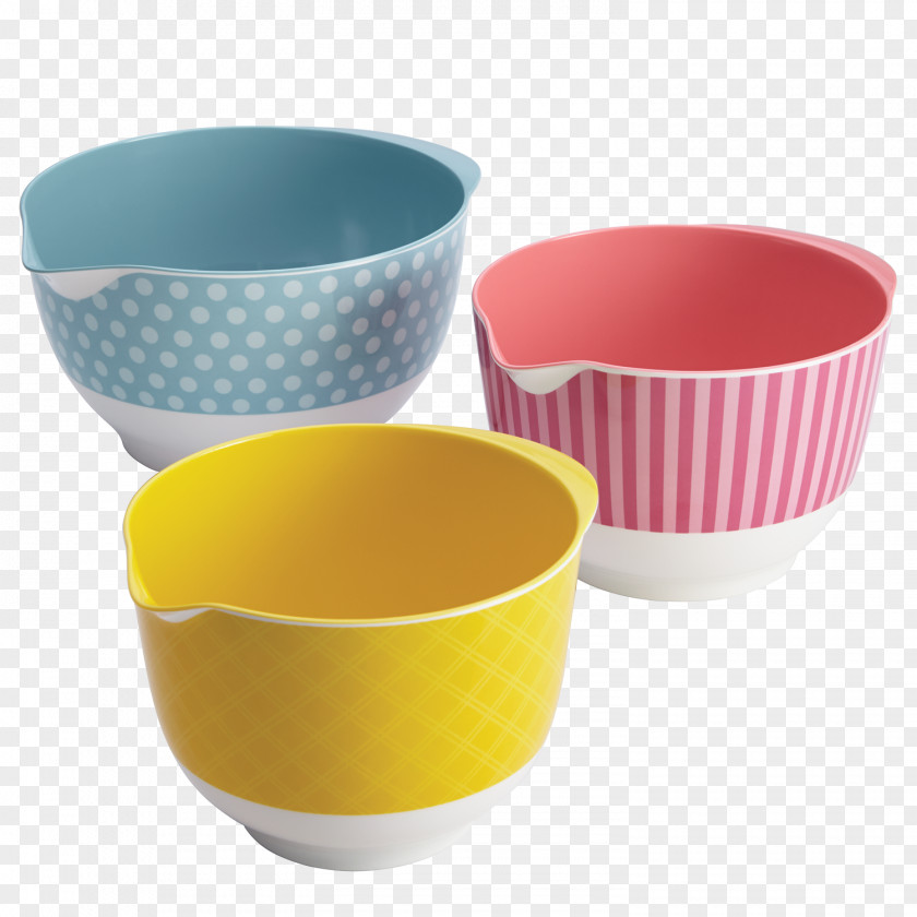 Ceramic Three-piece Frosting & Icing Bowl Mixer Cake Measuring Cup PNG