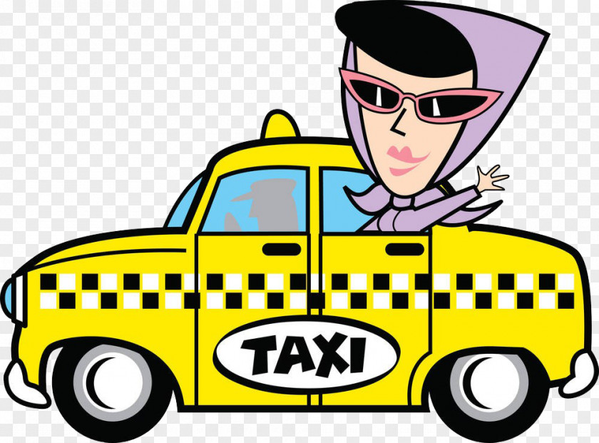 People Who Make A Taxi Taxicabs Of New York City Yellow Cab Clip Art PNG
