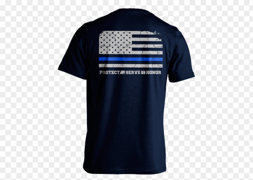 Thin Blue Line T-shirt Police Law Enforcement Polo Shirt PNG