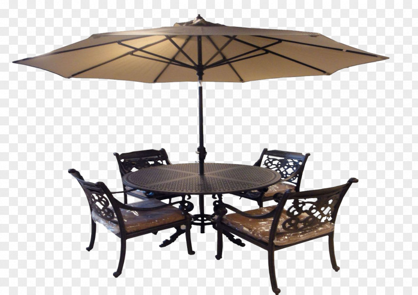 Outdoor Umbrella Tables And Chairs Table Chair Garden Furniture PNG