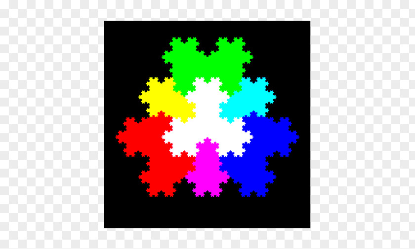 Snowflake Koch Inkscape Fractal YouTube PNG