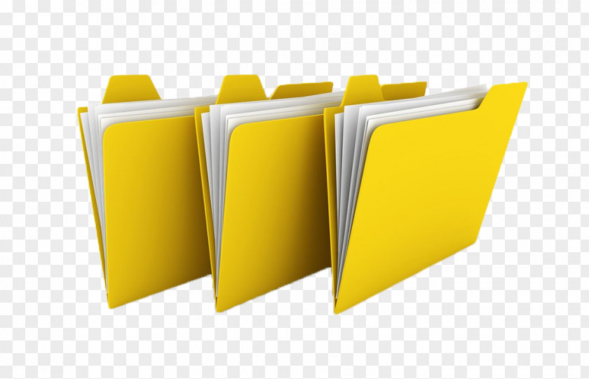 Yellow Slim Folder Directory Photography Illustration PNG