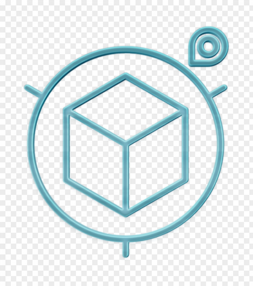 3D Creative Process Icon Cube PNG