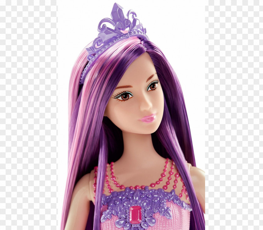 Barbie Doll Long Hair Toy PNG
