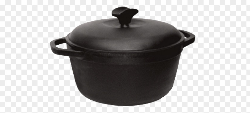Black Cooking Pot Stock Cast Iron Lid Dutch Oven Tableware PNG