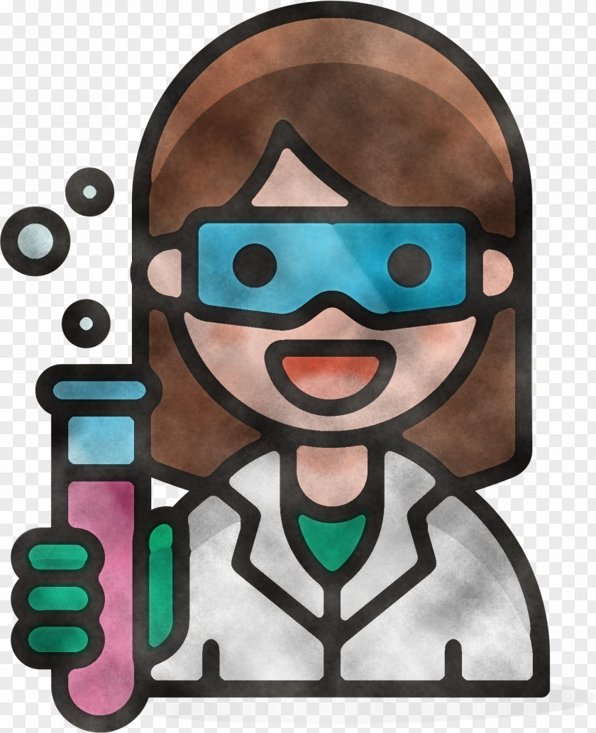 Cartoon Drawing Research Scientist Chemistry PNG