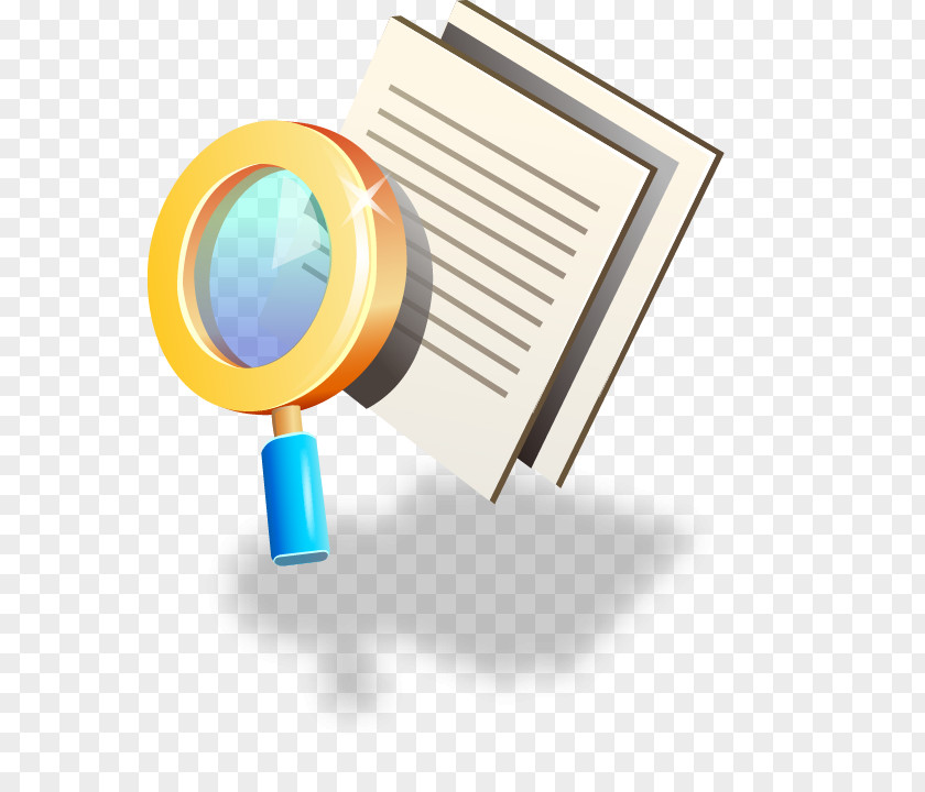 Cartoon Magnifying Glass Pattern Book Illustration PNG