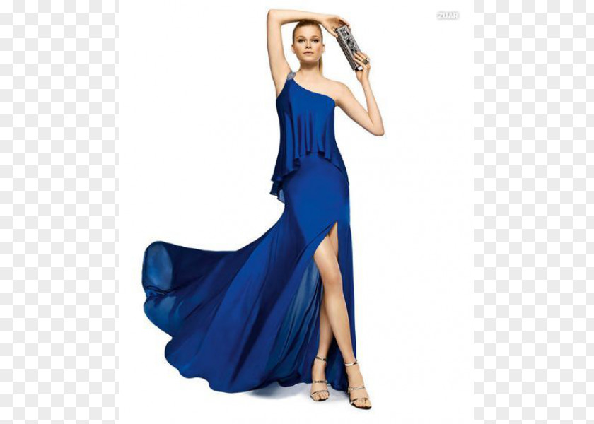 Dress Cocktail Evening Gown Blue PNG