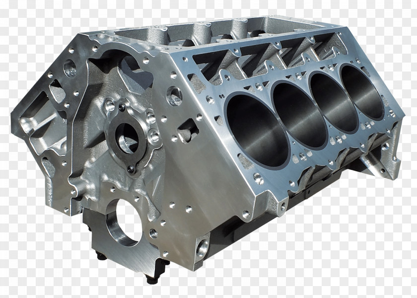 Engine LS Based GM Small-block Cylinder Block Bore Cast Iron PNG