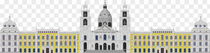 Palace Of Mafra Winter Baroque Architecture Facade PNG