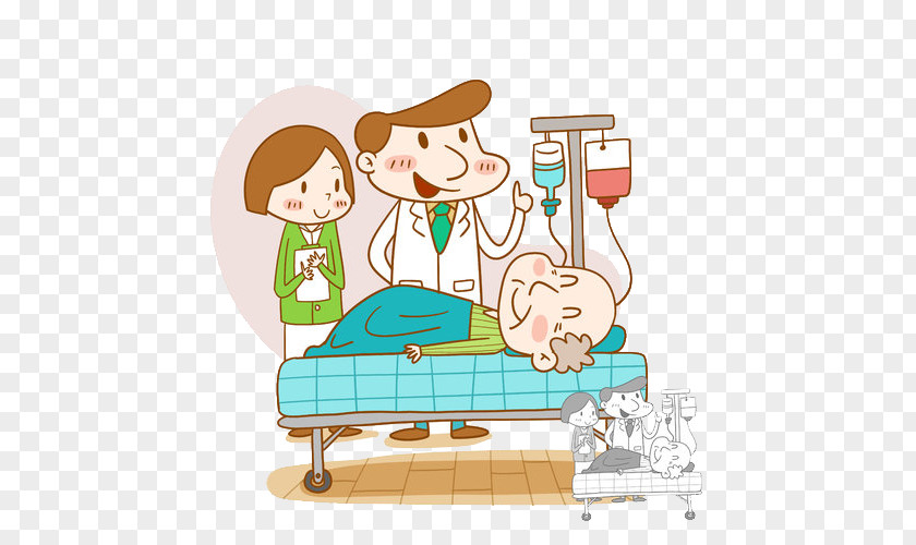 People Hanging Water Fight Patient Hospital Bed Health Medicine PNG