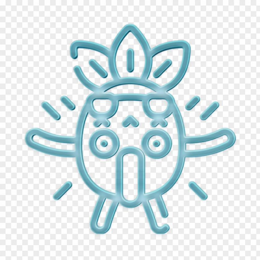 Surprised Icon Pineapple Character Actions PNG