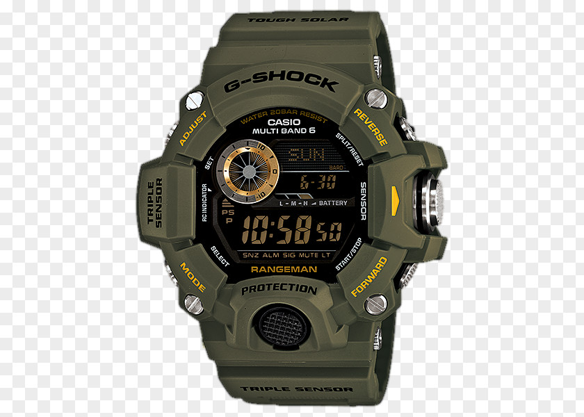 Watch Master Of G G-Shock Shock-resistant Casio PNG