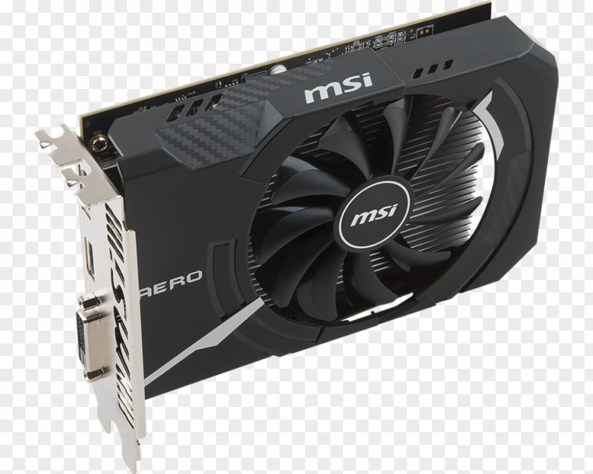 Anten Graphics Cards & Video Adapters MSI AMD Radeon RX 560 AERO ITX OC GDDR5 DVI/HDMI/Displayport PCI-E SDRAM Overclocking PNG