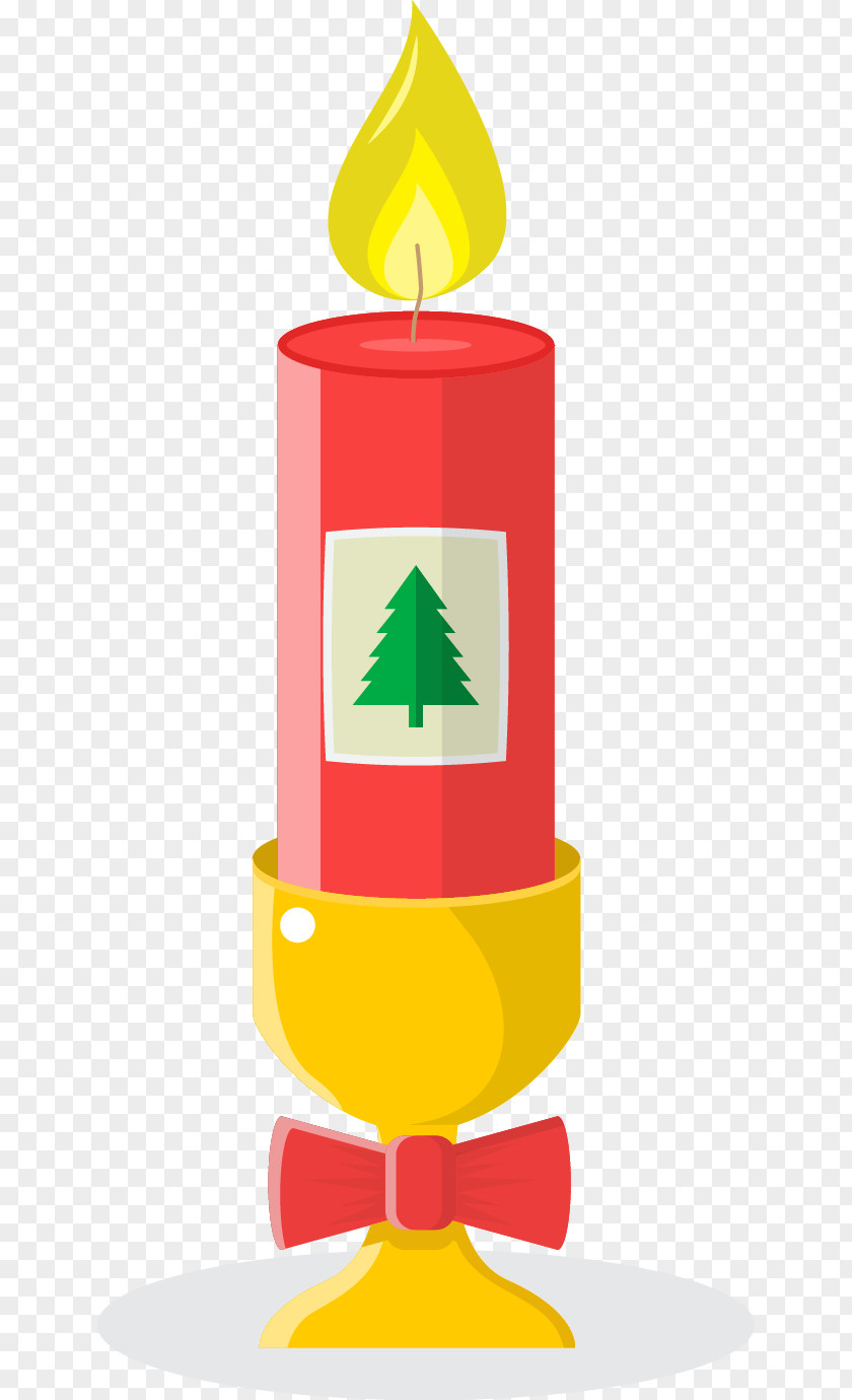 Color Christmas Candle Light PNG